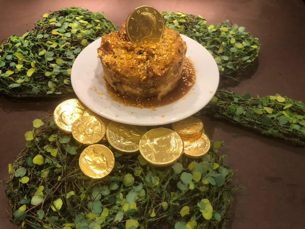Irish Cream Bread Pudding-The Pot of Gold 24K