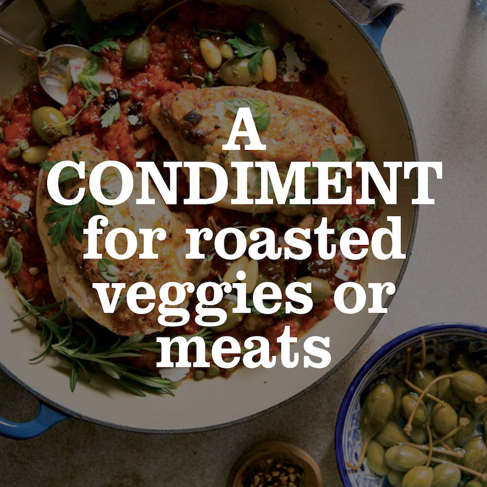 A Condiment for roasted veggies or meats